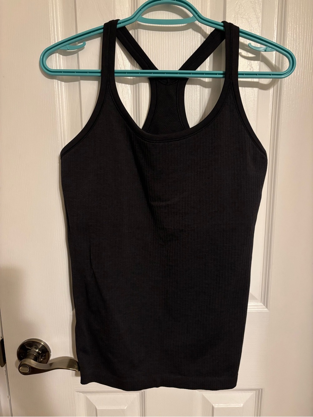 Lululemon Ebb to Street Black Racerback Tank Top - Women